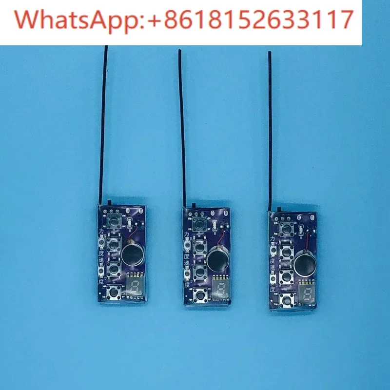 Miniature straight row 4-key two-way vibration reminder 4-key beeper