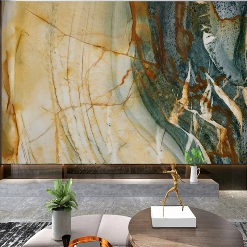 Modern Custom Photo Mural Abstract Geometric Marble Texture Wallpaper Home Interior Decoration Wall Paper Living Room Background