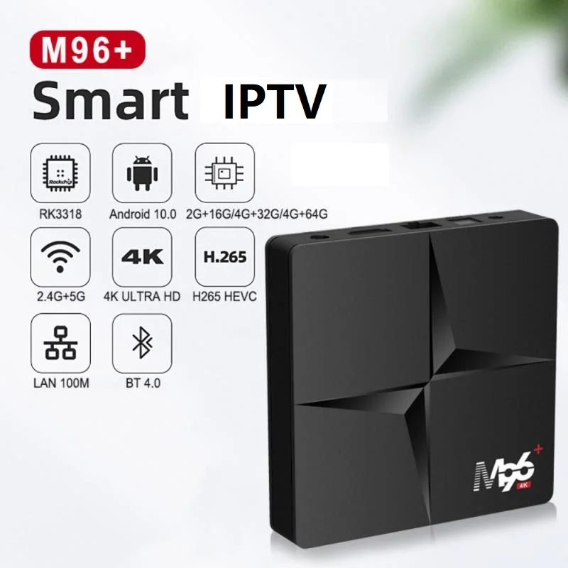 2025 Android 12 TV-Box Wifi6 1080P H.265 4K 60fps 4G 32G Smart 6k Set-Top-Box IPTV 3D Media Player