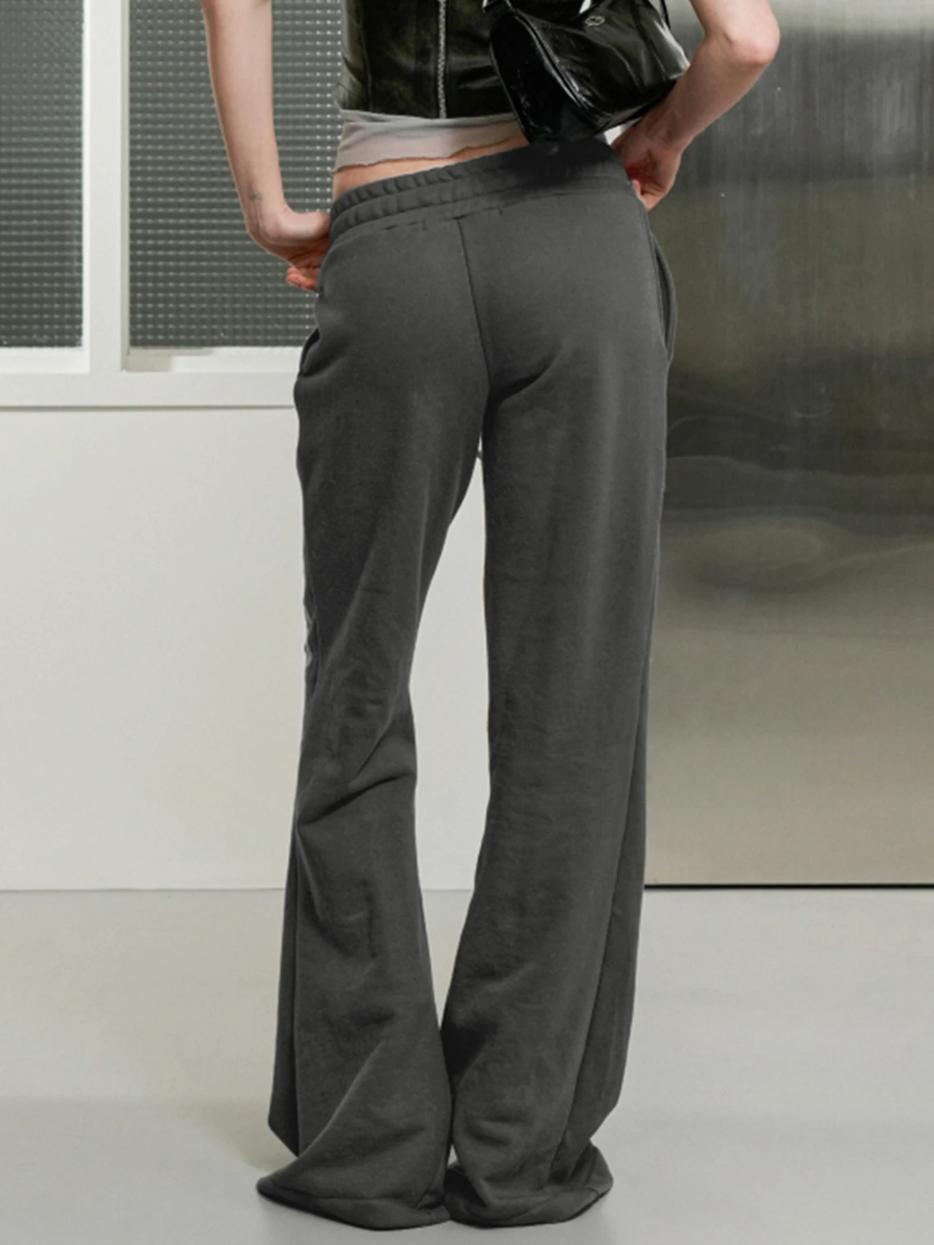 Weekeep-Pantalon de Survêtement Décontracté avec Lettres Imprimées pour Femme, Streetwear, Taille Basse, Droit, Mode Coréenne, FJK, Automne, Y2K