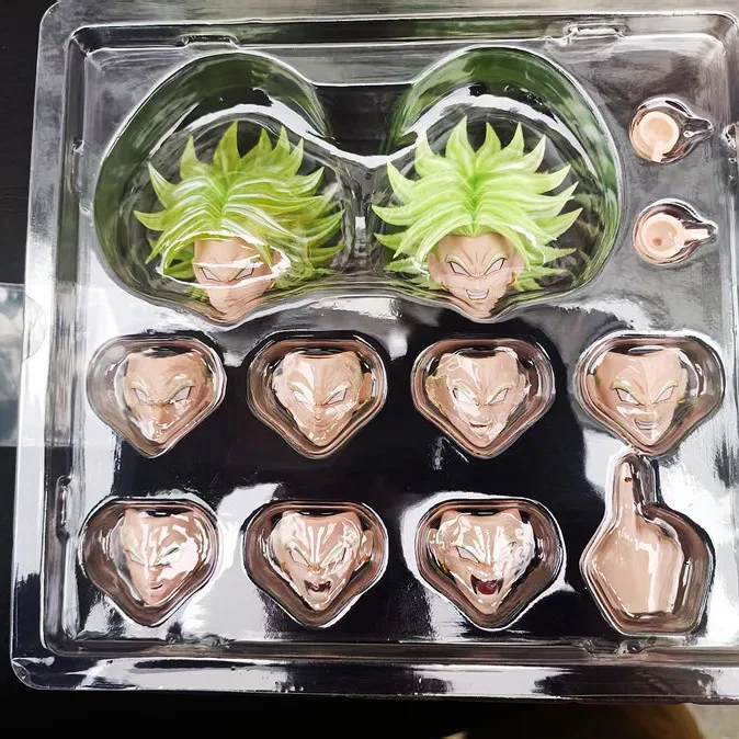 DKO Toys Dragon Ball Z Beast Deities Kong Studio Aciton figura Super Saiyan Broly B010L B011L accesorios para la cabeza figura de Anime regalo