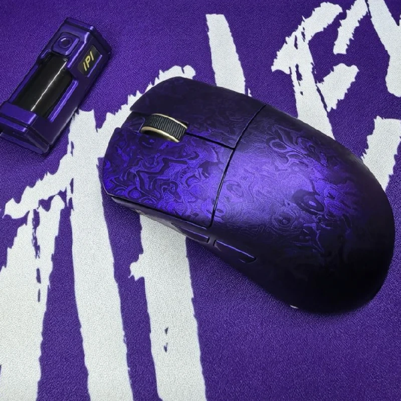 NIEUWE IPI Qi Pro Koolstofvezel Muis Paw3950 Draadloze Gaming Muis 8 KHz Polling Rate Drie Modus Gaming Muizen Gamer Nordic52840 Geschenken