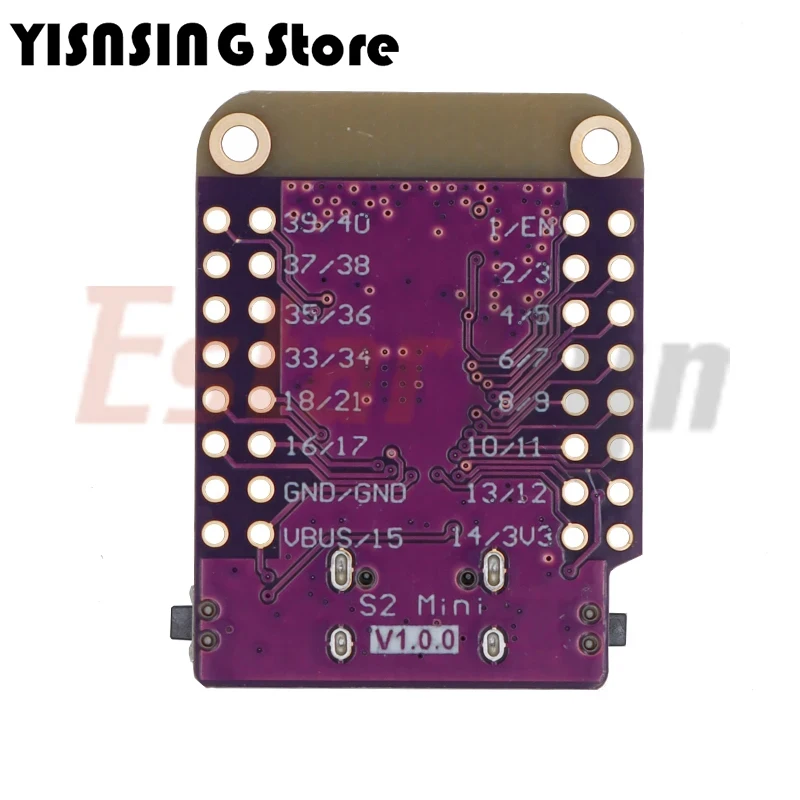 S2 Mini V1.0.0 WIFI IOT Board based ESP32-S2FN4R2 ESP32-S2 4MB FLASH 2MB PSRAM MicroPython Arduino Compatible