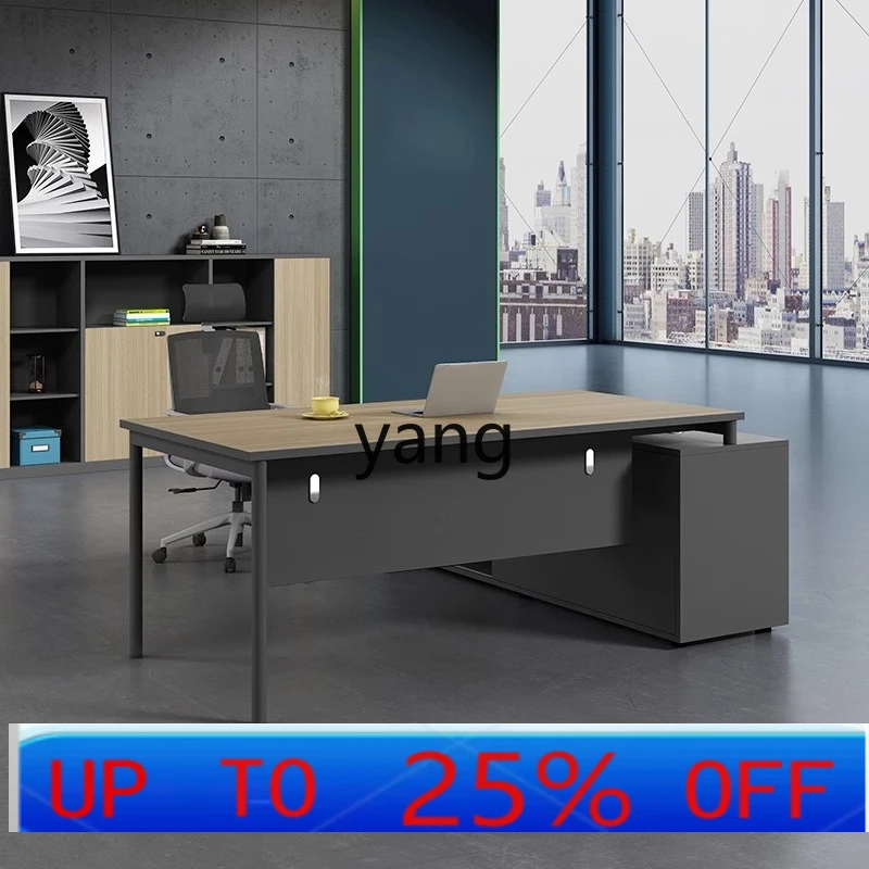 Lmm office furniture simple modern president desk supervisor manager desk and chair combination