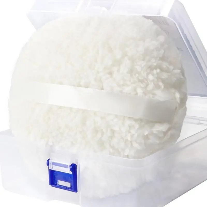 15cm Extra Large Powder Puff Oversize Long Plush Body Powder Applicator Easy To Hold Oversize Dust Puffs For Body Face Powder
