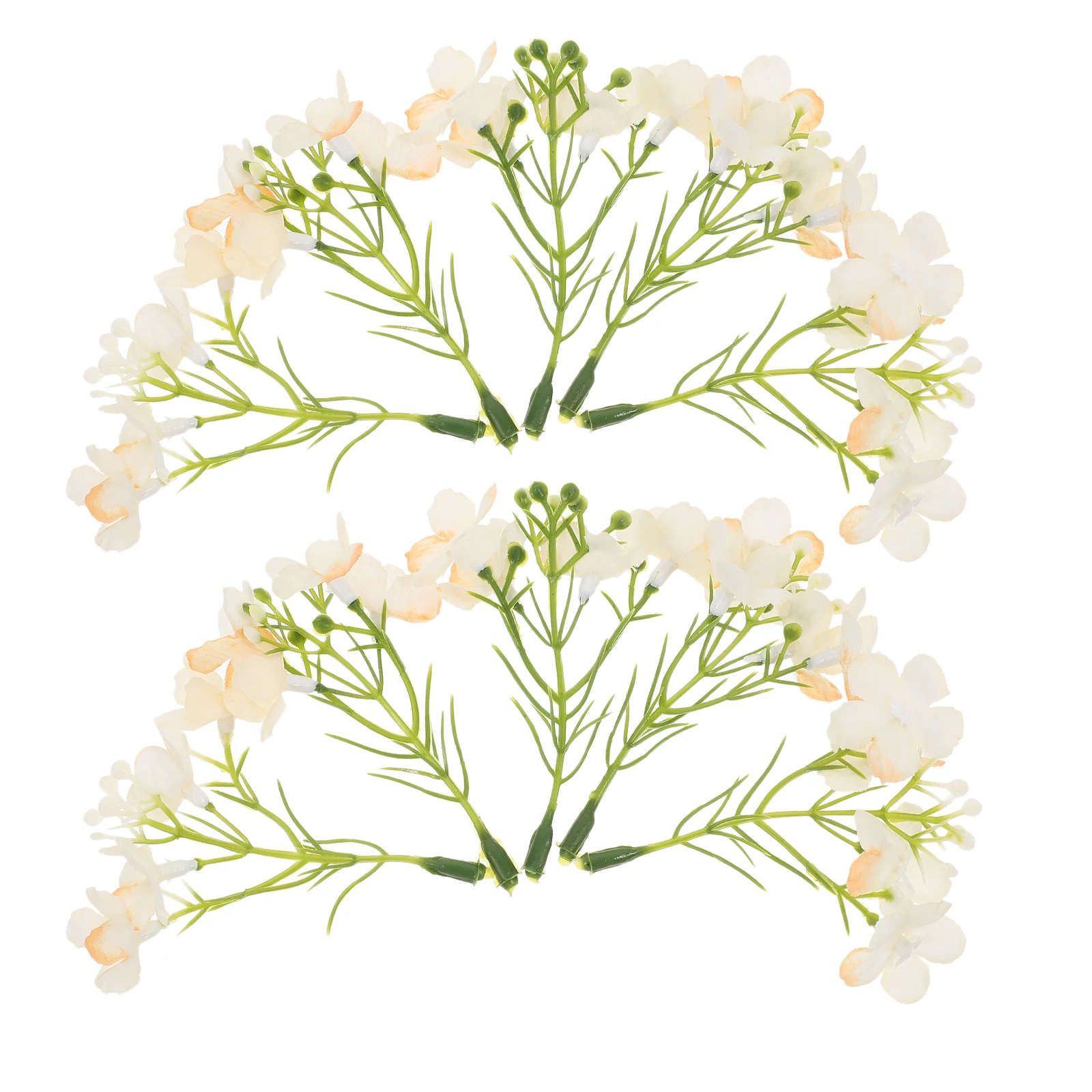 

20pcs Simulated Flower Picks Faux Hydrangea Artificial Wedding Party Decor Diy Crafts Embellishment Silk Fake Bouquet Bridal