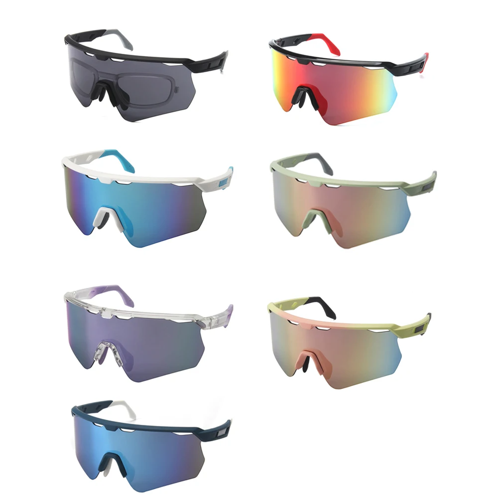 YOOLENS Half Frame TR90 Sunglasses Outdoor Sports Mountain Running Cycling Riding Windproof Sunglasses Unisex Goggles YKC01-02