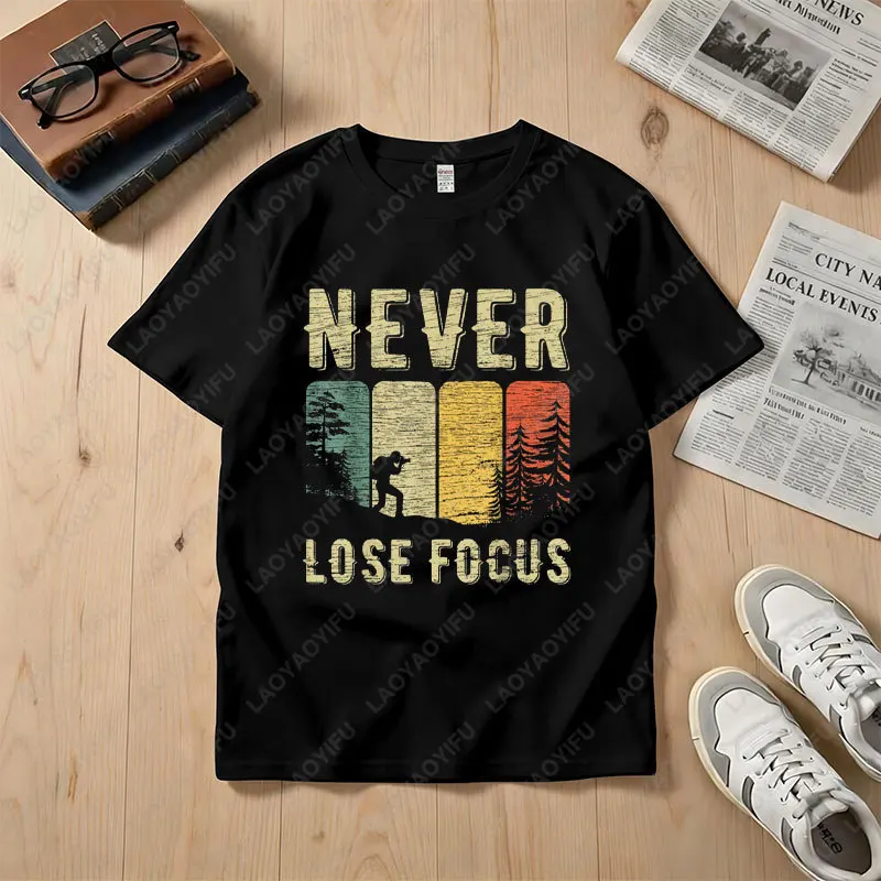Men & Women's Funny Photographer Graphic T-shirt with 