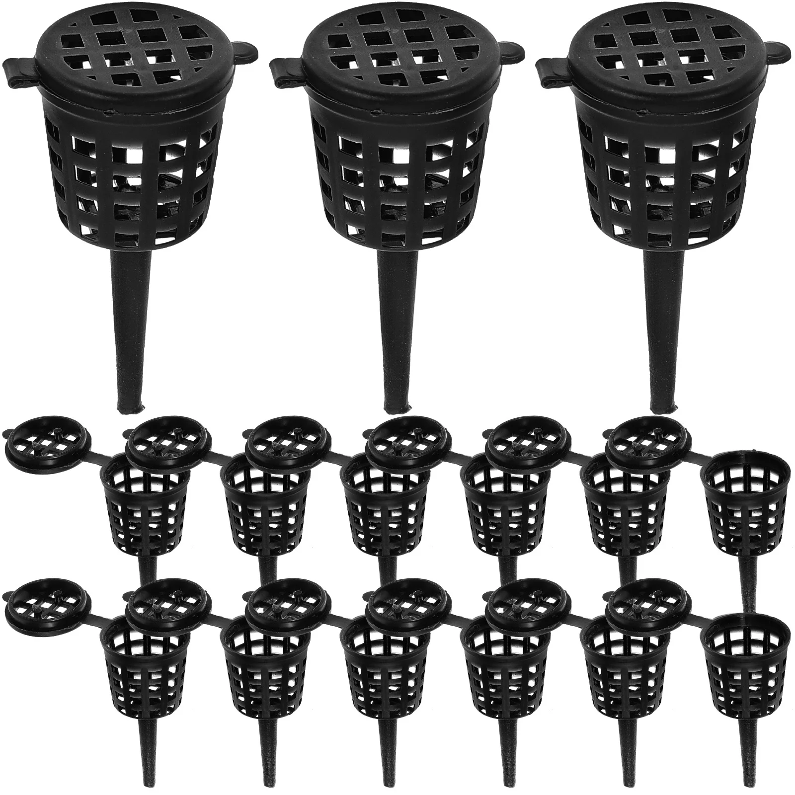 

50 шт. корзинок для удобрений, премиум-класса, из пластика, с контролируемым высвобождением, для использования в саду, контейнеры-держатели для удобрений для растений бонсай