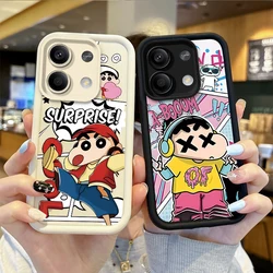 C-Crayon Shin-chan TPU Phone Soft Case for Redmi Note 13 12 Pro Plus 5G Note 13 12 11 10 9 Pro 12C 10C 9C A2 A1 Protective Cover