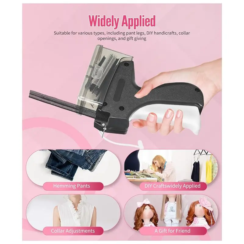 A67P-Stitch-Gun With Storage Box, Tagging-Gun For Quick Stitching, Temporary Clothing Fixing With 1200PCS Barbs Fasteners