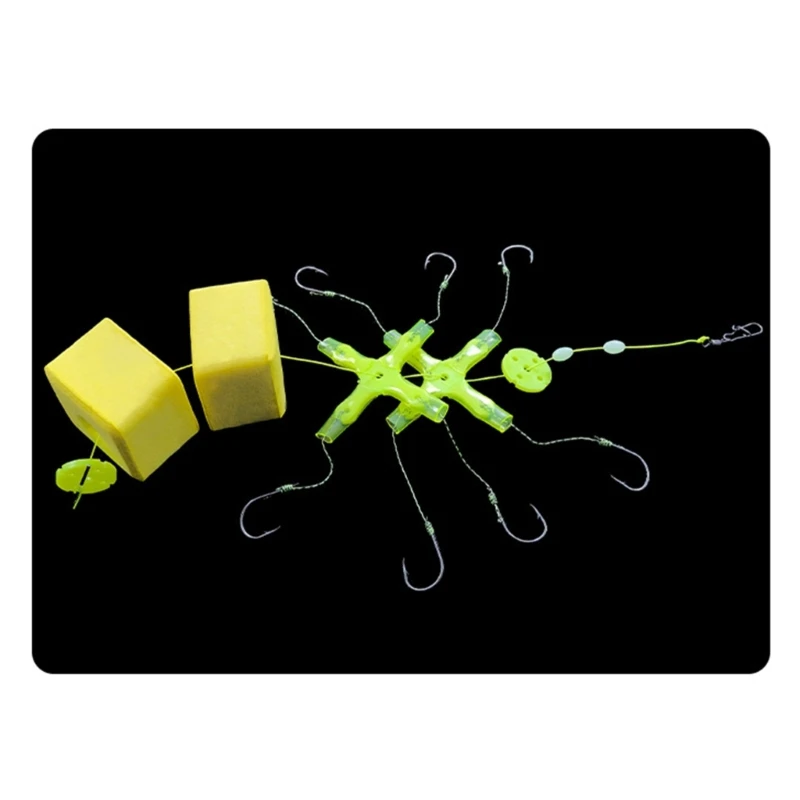 

Anti Twist Sleeve Design Barbed Hook Fishing Tackle Floating Bighead Carp Hook Anti Bottom Suspension Fishing Rig Hook