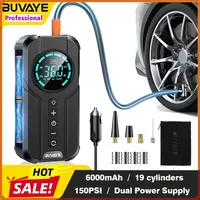 BUVAYE 1819 Air Pump 1920 Jump Starter with Air Compressor Multifunctional Vehicle Emergency Equipment for Car Motorcycle Bike