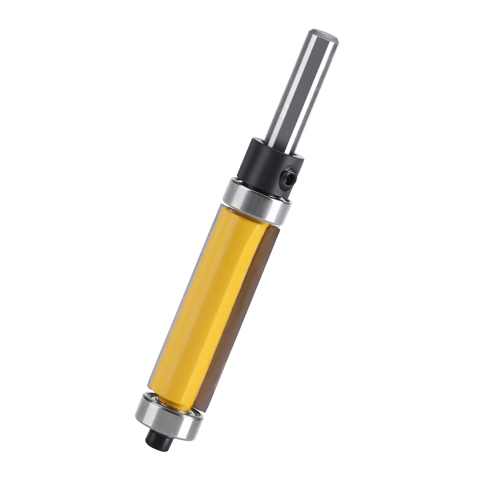 Flush Trim Router Bit with Top and Bottom Bearing 1‑1/2inch H * 1/4inch Shank Woodworking Tool