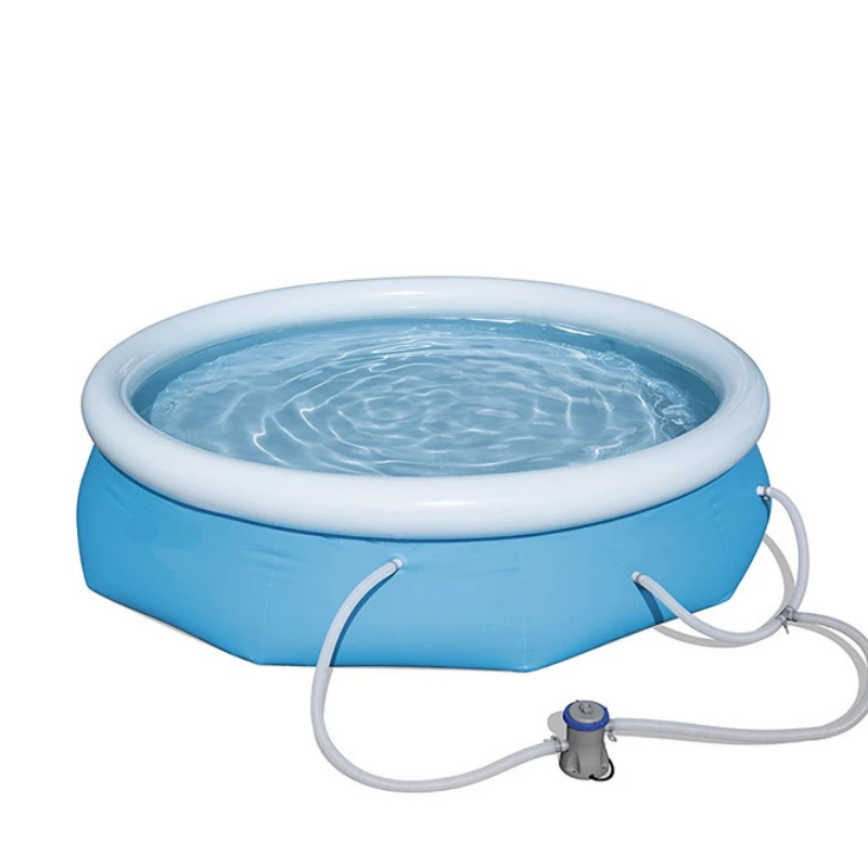 Hot sale PVC swim pool outdoor inflatable family pool with filter