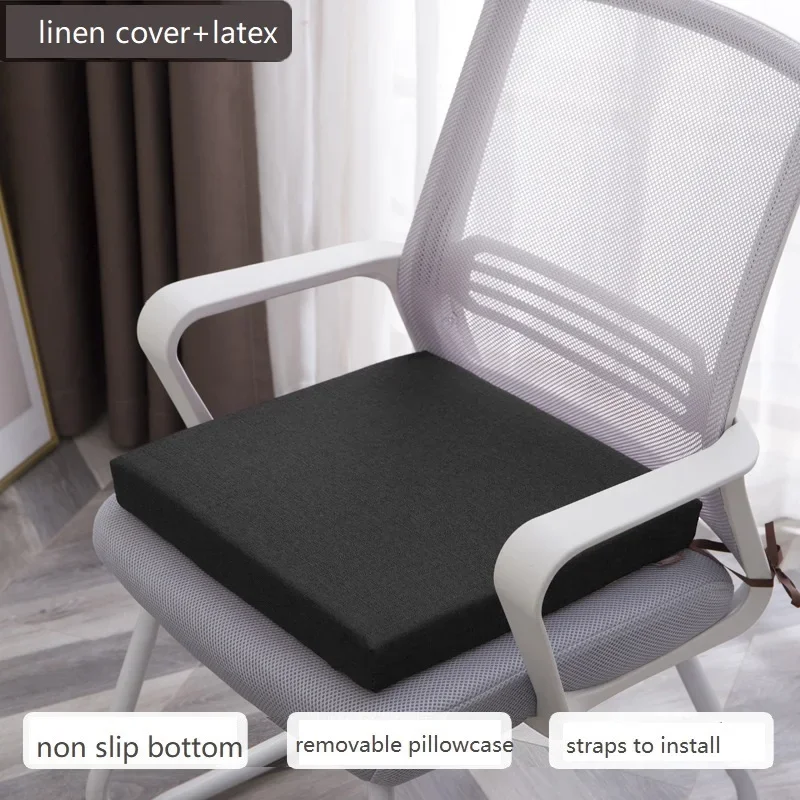 Chair Cushion Natural Latex Seat Cushion Orthopedic Sitting Pillow Sciatica Anti-decubitus Relief Pain Office Bench Cushion Pad