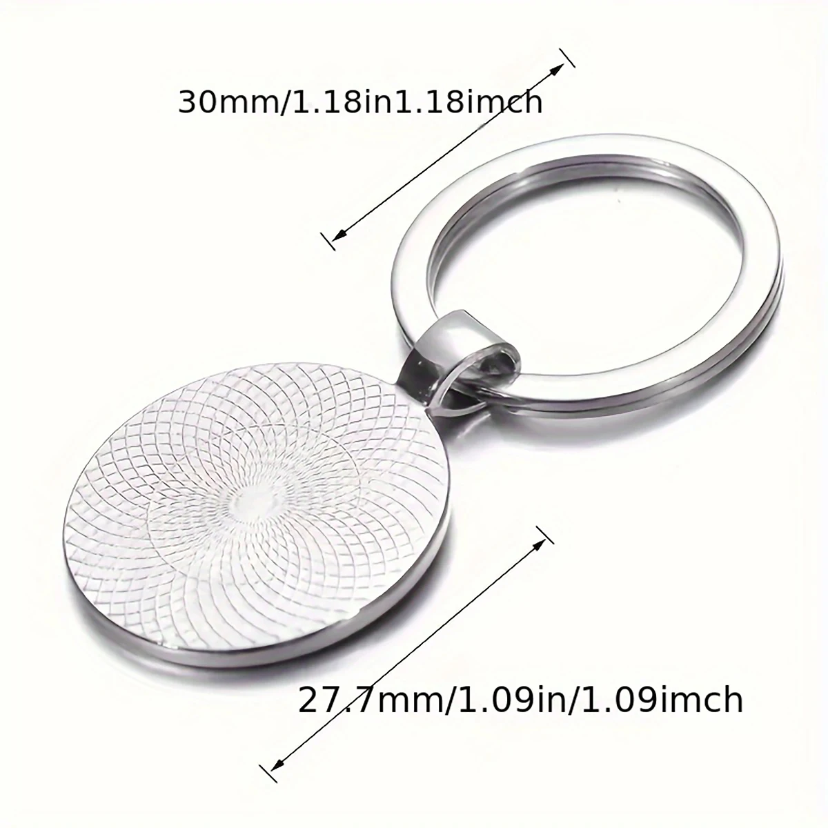 Vintage Mobile Oil Racing Keychain, Zinc Alloy 2D Flat Key Ring with American Flag for Car Keys Gift