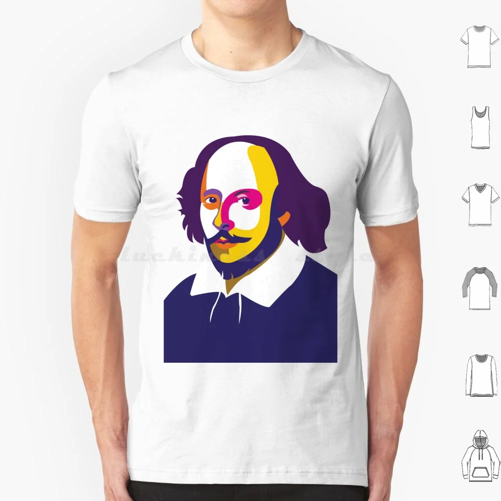 William Shakespeare T Shirt Big Size 100% Cotton Shakespeare William Shakespeare Hamlet Literature Macbeth Theatre Quote