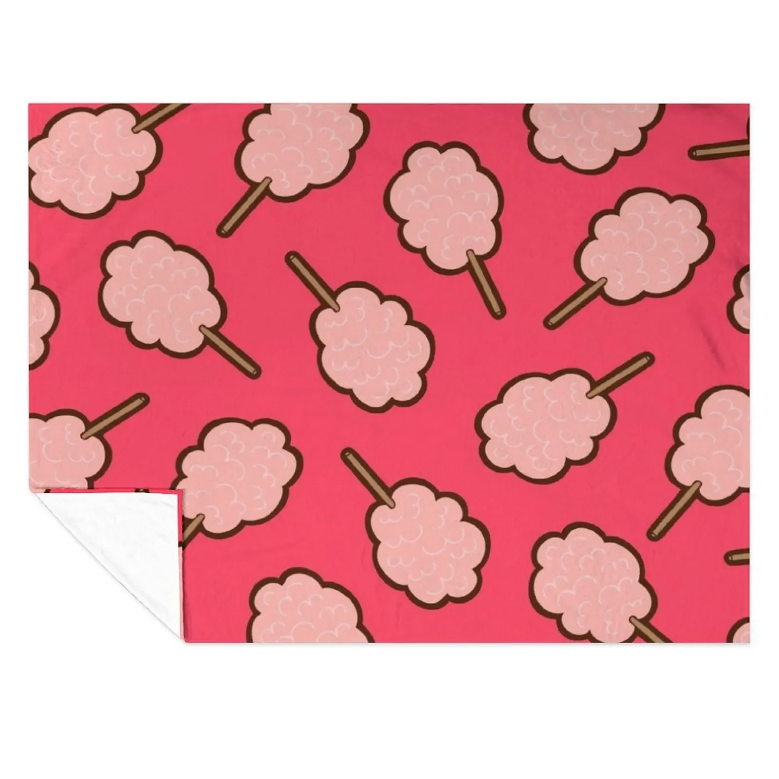 

Cotton Candy Pattern Throw Blanket Beach warm winter halloween Plaid Blankets