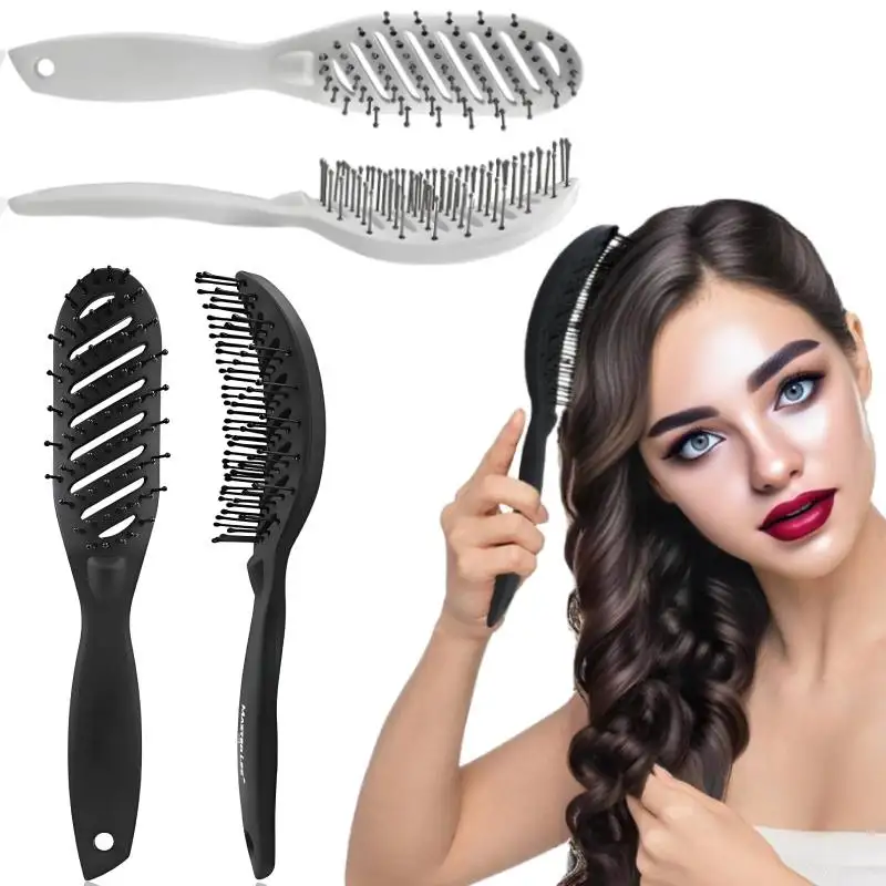 Щетка для распутывания волос, изогнутая вентилируемая щетка для распутывания волос для прямых