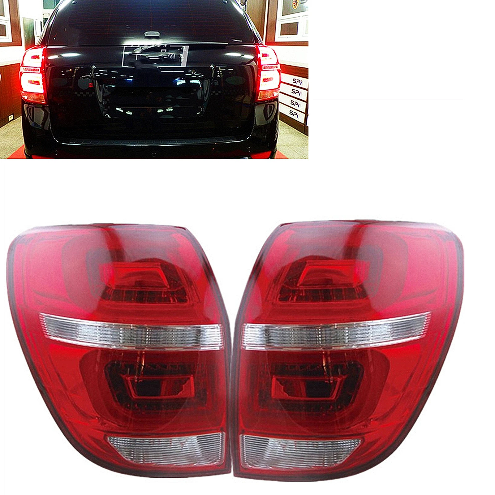 For Chevrolet Captiva 2008-2015 LED Rear Bumper Lamp Tail Light Assembly Boot Trunk Turn Signal Brake Taillight Bulb