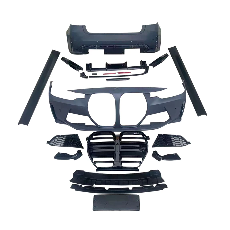 

For 3 Series F30 Car Bumper Body Kit Front Bumper Rear Bumper Side Skirts Upgrade G80 M3 Style Bodykit
