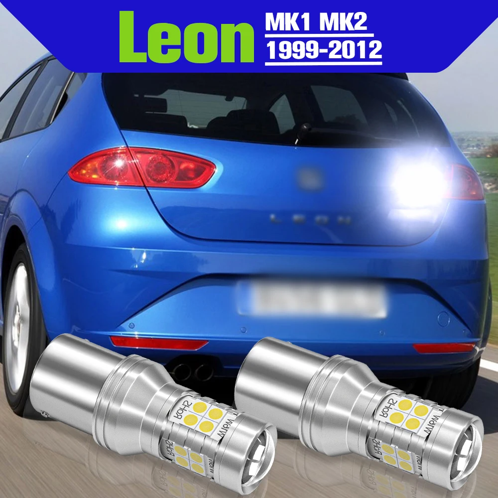 

Reverse Light Accessories 2x LED Backup Lamp For Seat Leon 1 MK1 1M 2 MK2 1P 1999-2012 2006 2007 2008 2009 2010 2011