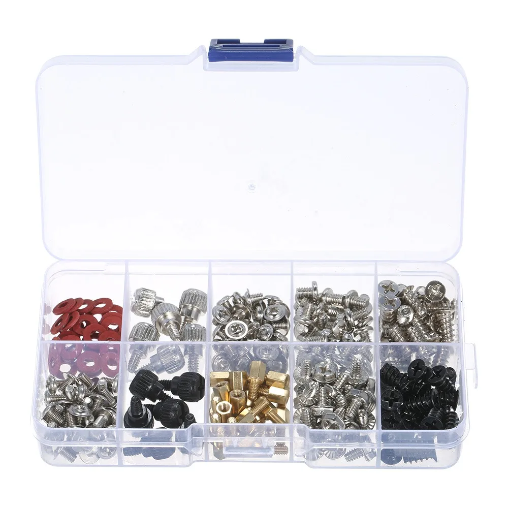 228PCS Universal with Storage Box Computer Screw Kit Sturdy Durable Screw Set Hardware Kit Graphics Hard Drive