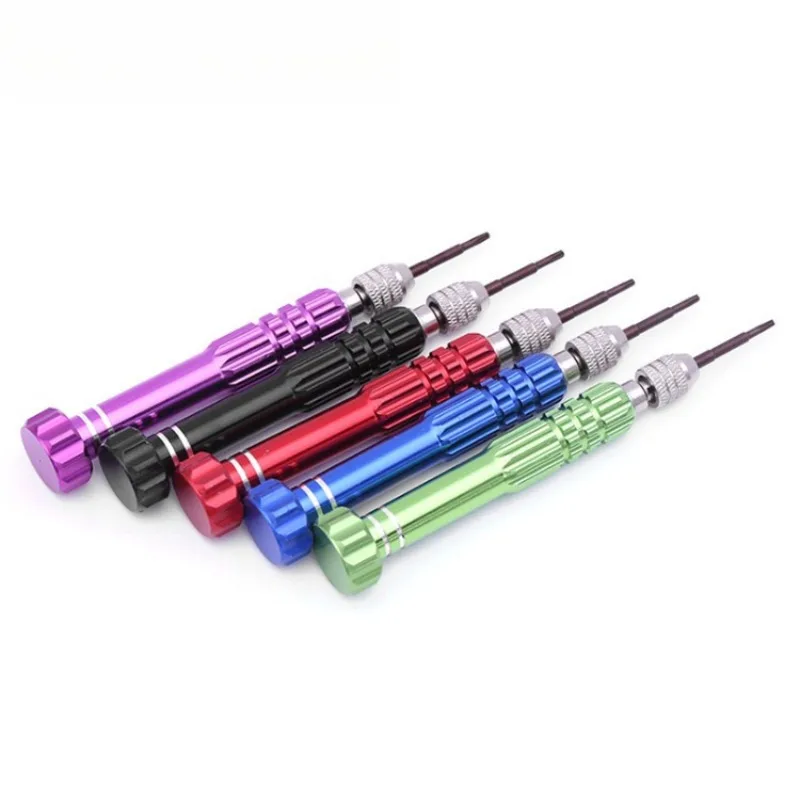 5 in 1 Aluminum Alloy  Screwdriver Set, Manual Multi-Function Repair Tool Kit for Mobile Phone