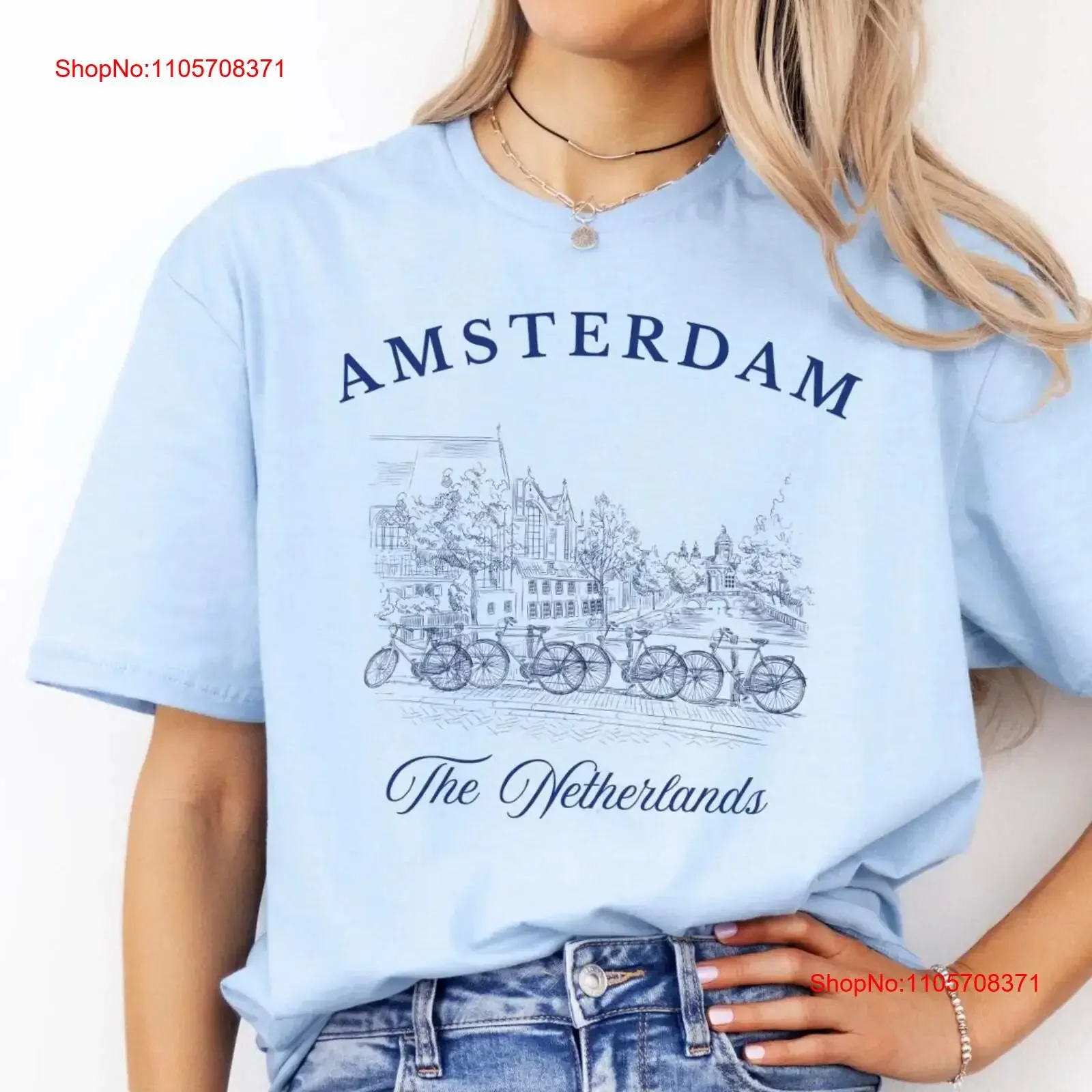 Amsterdam Travel T Shirt The Netherlands Traveler Vacation Trip Souvenir Nederland Eurotrip Vintage Inspired Europe vintage