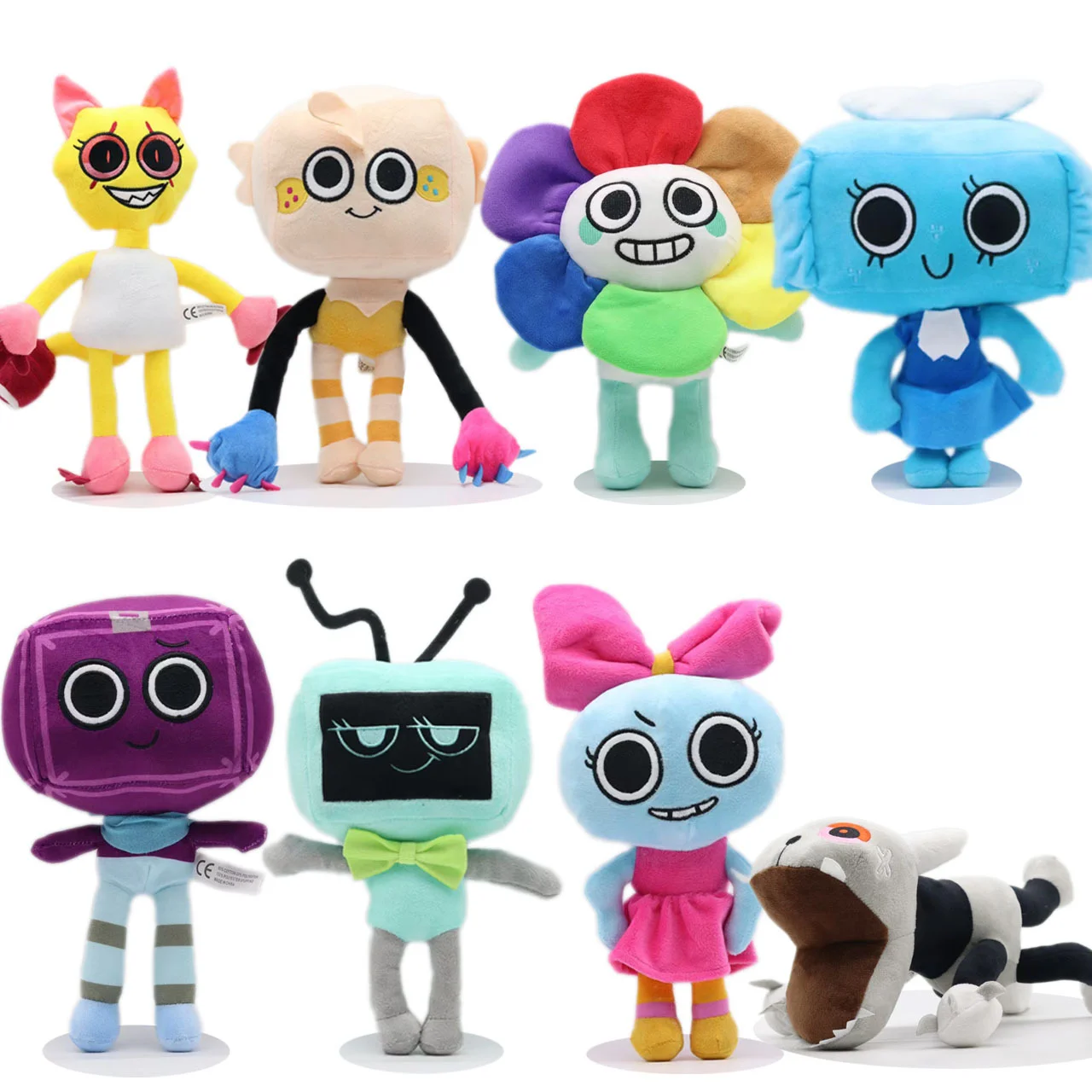New Dandy's World 35cm Plush Cute Dandy World Scrap Stuffed Horror Game Goob Pebble Plushie Soft Pillow Doll Children Gifts Doll