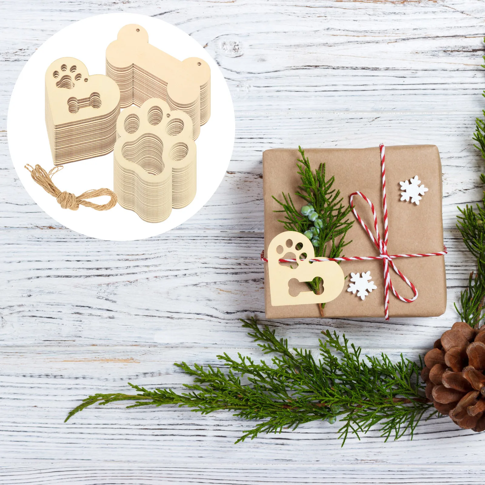 

1Set Heart Wood Cutouts Easy to Paint Wooden Pieces for DIY Gift Packaging Luggage Labels Autumn Decorations Unique