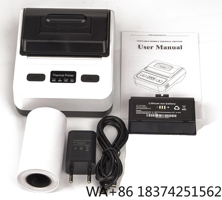 

3 Inch New Trend Clear White Characters Thermal White USB and Blue BT Tooth Transfer Method Receipt Printer