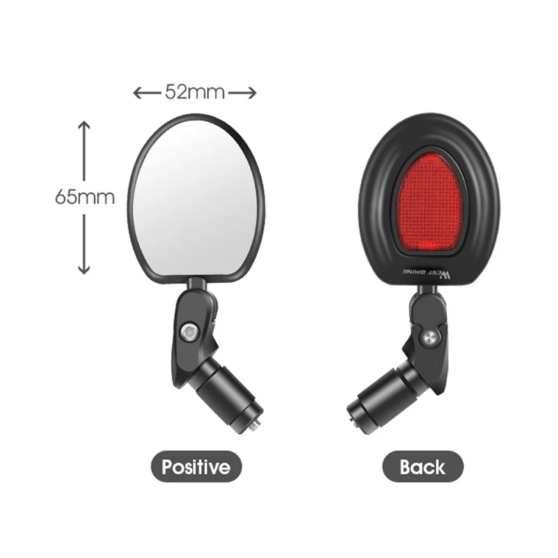 Bicycle Rearview Mirror Mountain Road Bike Rearview Mirror Riding Equipment Circular Rearview Mirror Outdoor Sports Accessories