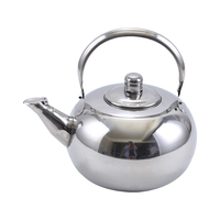 Stainless Steel KettleHeat Resistant Handle Stovetop Kettle Camping Tea Coffee Pot with Insulated Handle Teapot