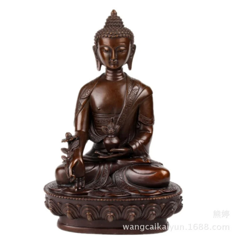 

Bhaisajyaguru Tibetan Bronze Sakyamuni Figure Statue Ornaments Copper Decorative Crafts