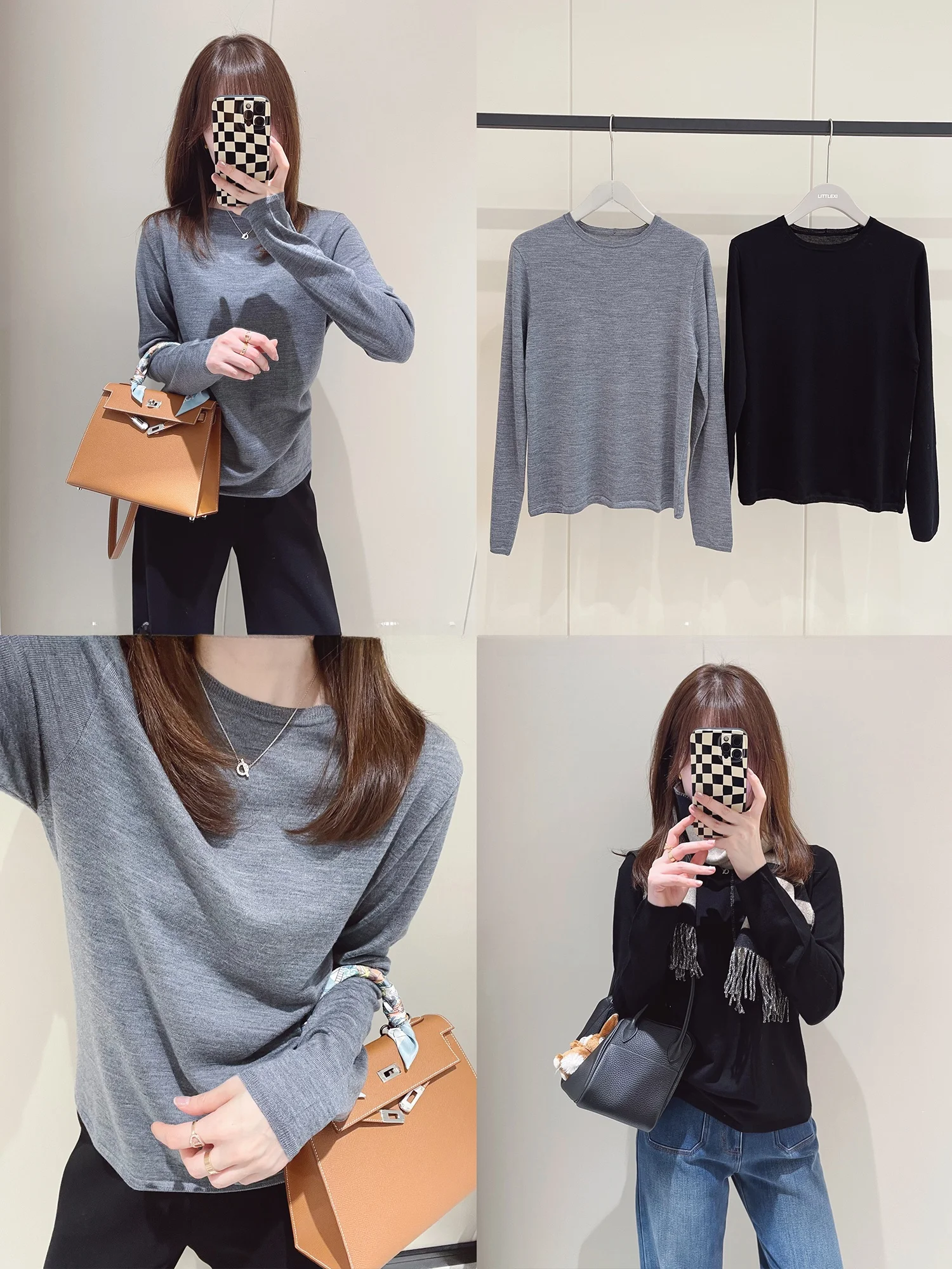 

Мягкий вязаный топ из чистой шерсти с длинными рукавами и круглым вырезом, стандартный крой, женская зимняя модная кофта