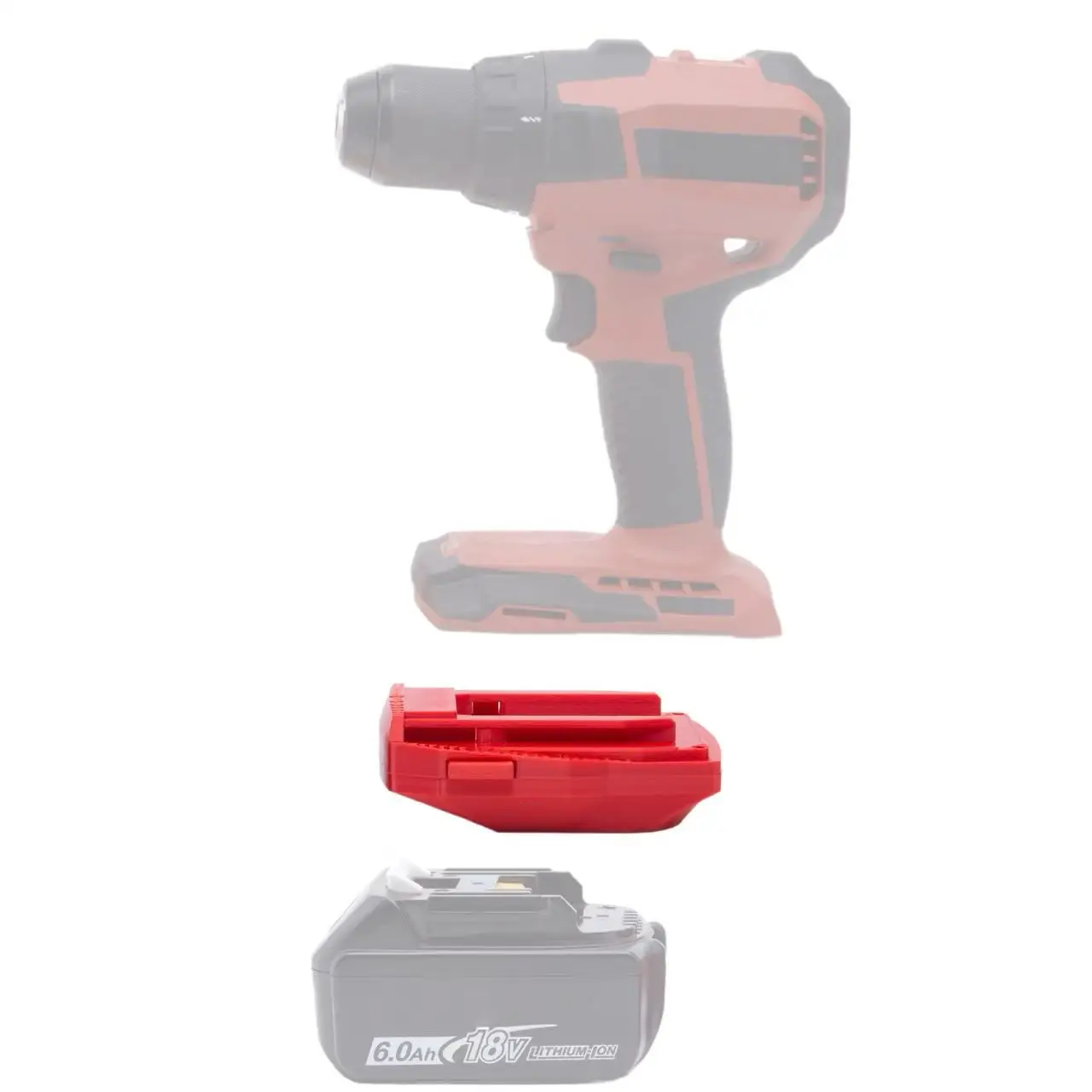 For Hilti Makita Adapter For Makita  18v lithium-ion battery conversion To Hilti B22V  Batteries Too (Only Adapter)