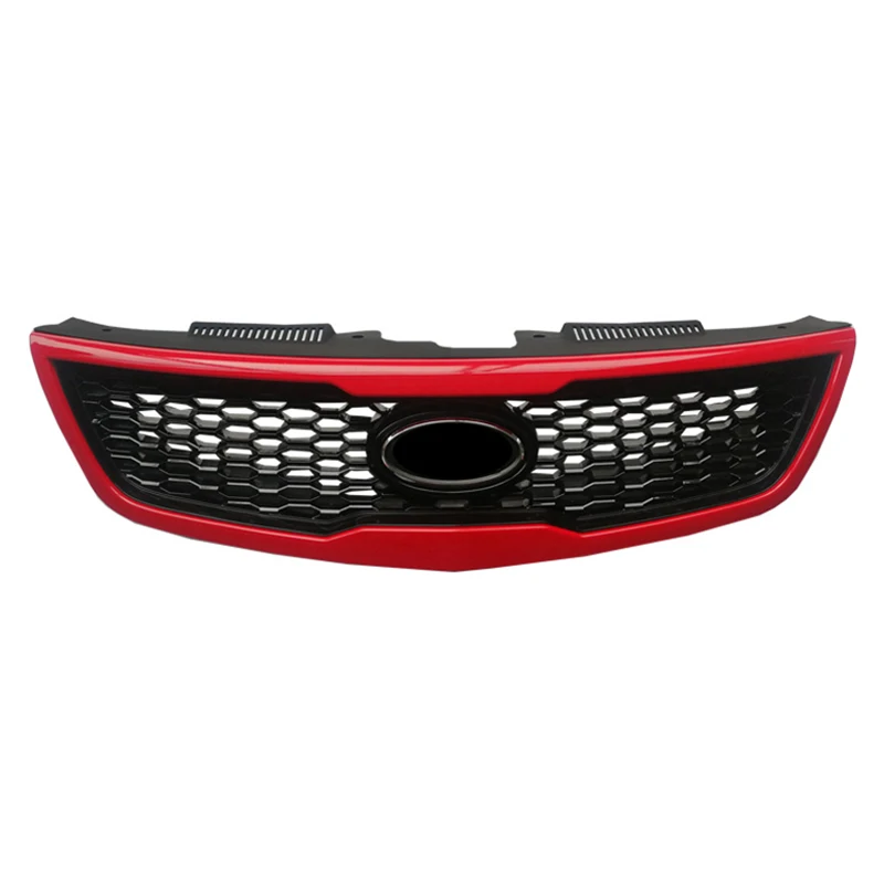 carbon black Car Front Bumper Lower Mesh Grill Grille Cover Trim For Kia Forte Diffuser 2009 2010 2011 2012 Accessory