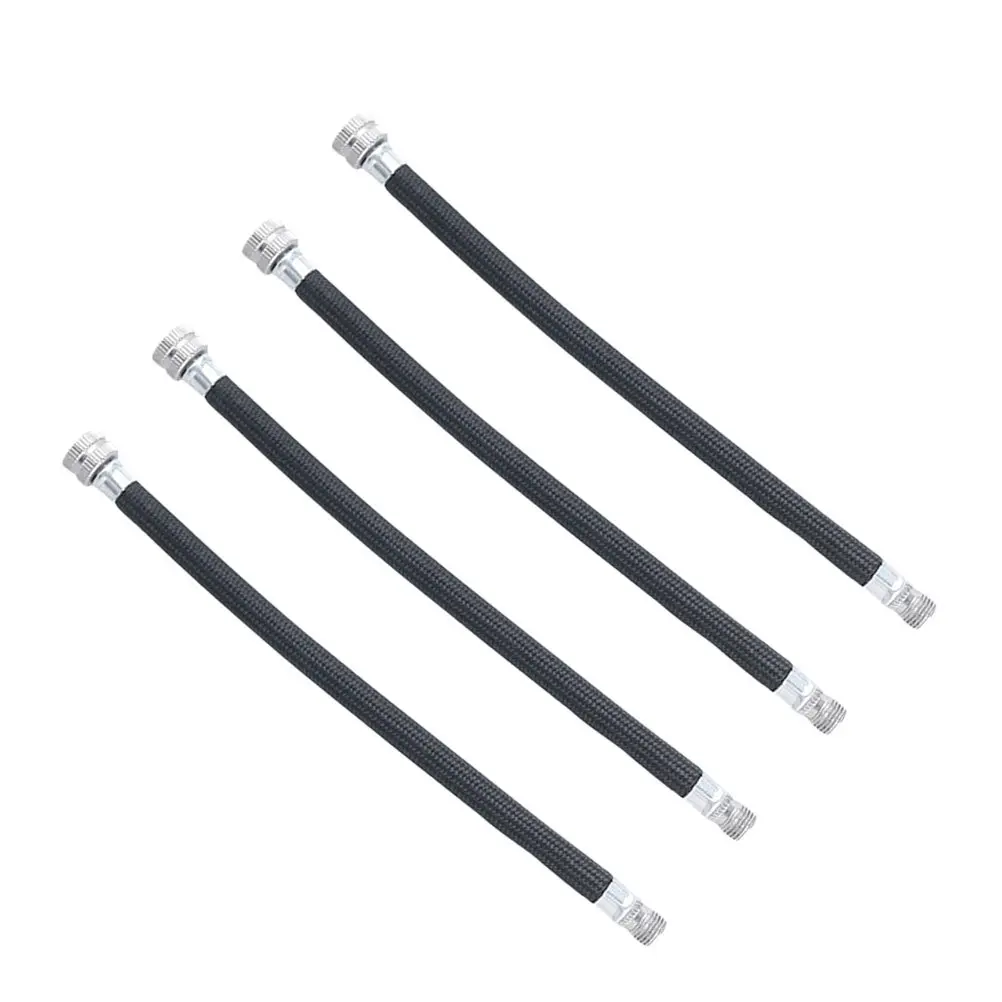 

4Pcs Universal Extension Hose for Bike Inflators Valve Compatible Threaded Design Light Portable Multi Use Pump