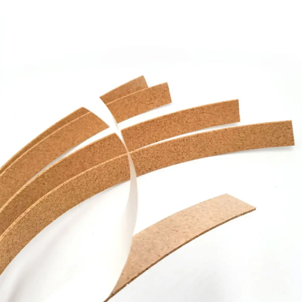 Sticky Back Cork Strip Wood Bulletin Board Office Message Display Wall Photo Holder Home School Note Organizer Tool