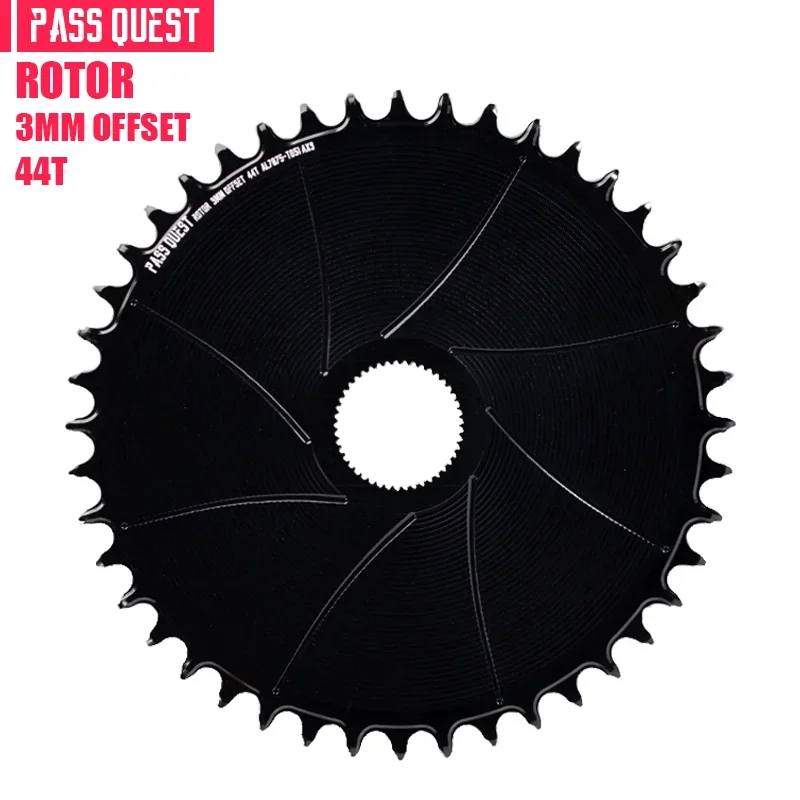PASS QUEST 3 mm offset AERO rond smal breed kettingblad voor rotor VEGAST / ALDHU Direct Mount Crank AXS 12-speed ketting 42-54T