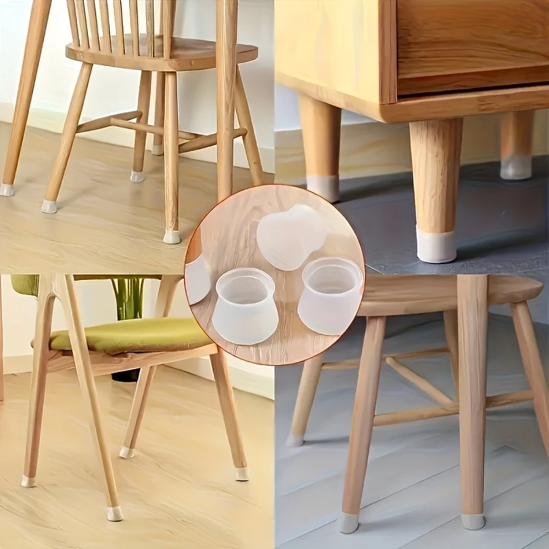 100/35 Piece Set of Furniture Table and Chair Leg Pads, Chair Leg Protectors, Non-Slip Chair Leg Cushion Covers, Halloween and Christmas Gifts