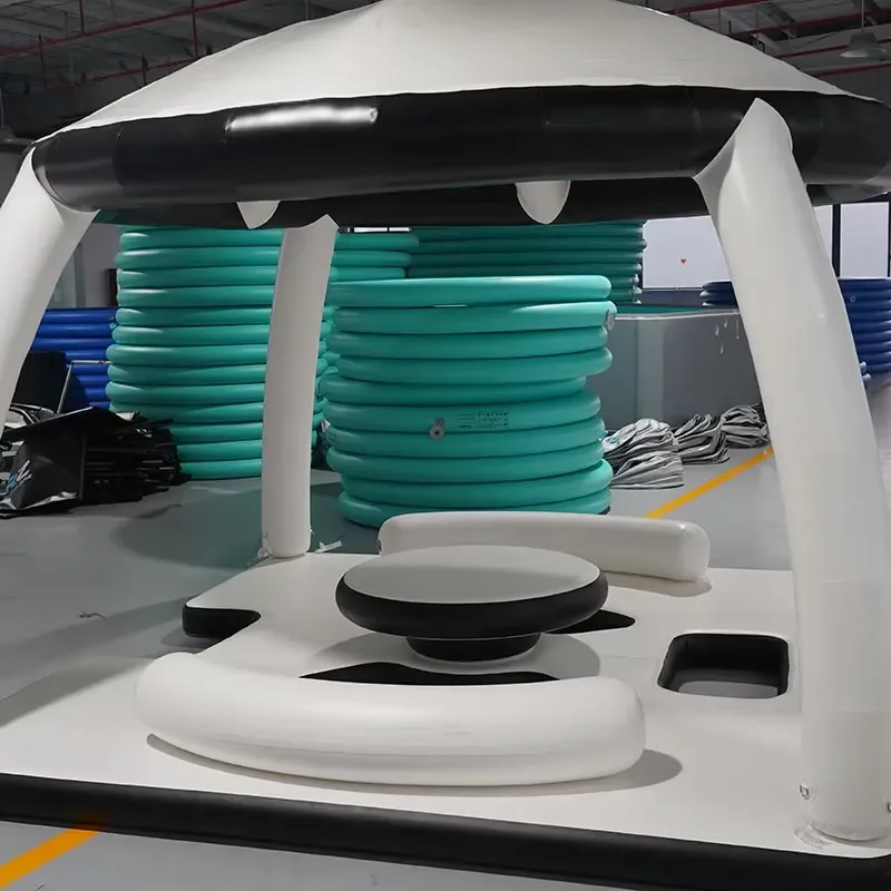 Inflatable Party Platform Pool Floating Rest Bar Floating Dock for Indoor/Outdoor Water Sports and Play