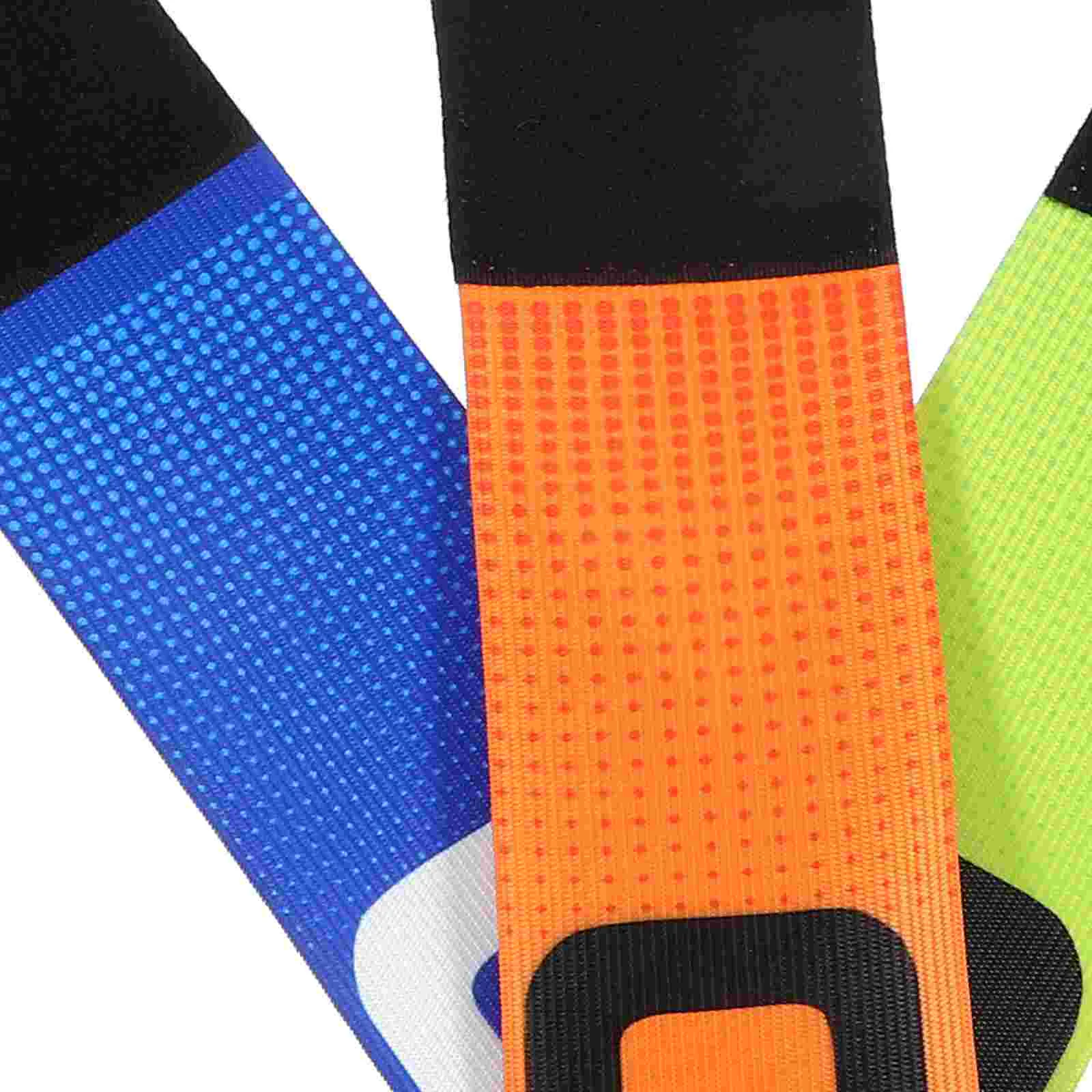 3 pçs futebol capitão braçadeira portátil esportes braçadeiras ao ar livre para profissão profissional anti-desgaste criança