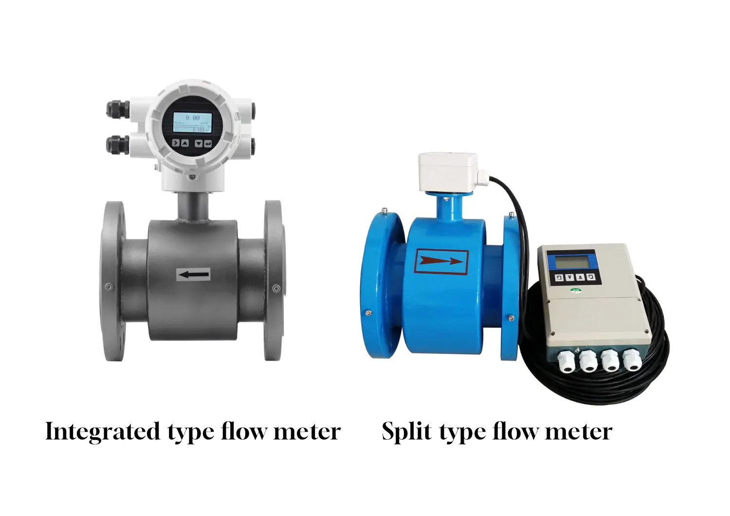 Digital 220VAC, 24VDC, Battery Powered Electromagnetic Processing Water Flow Meter for Chemical Sweage Slurry