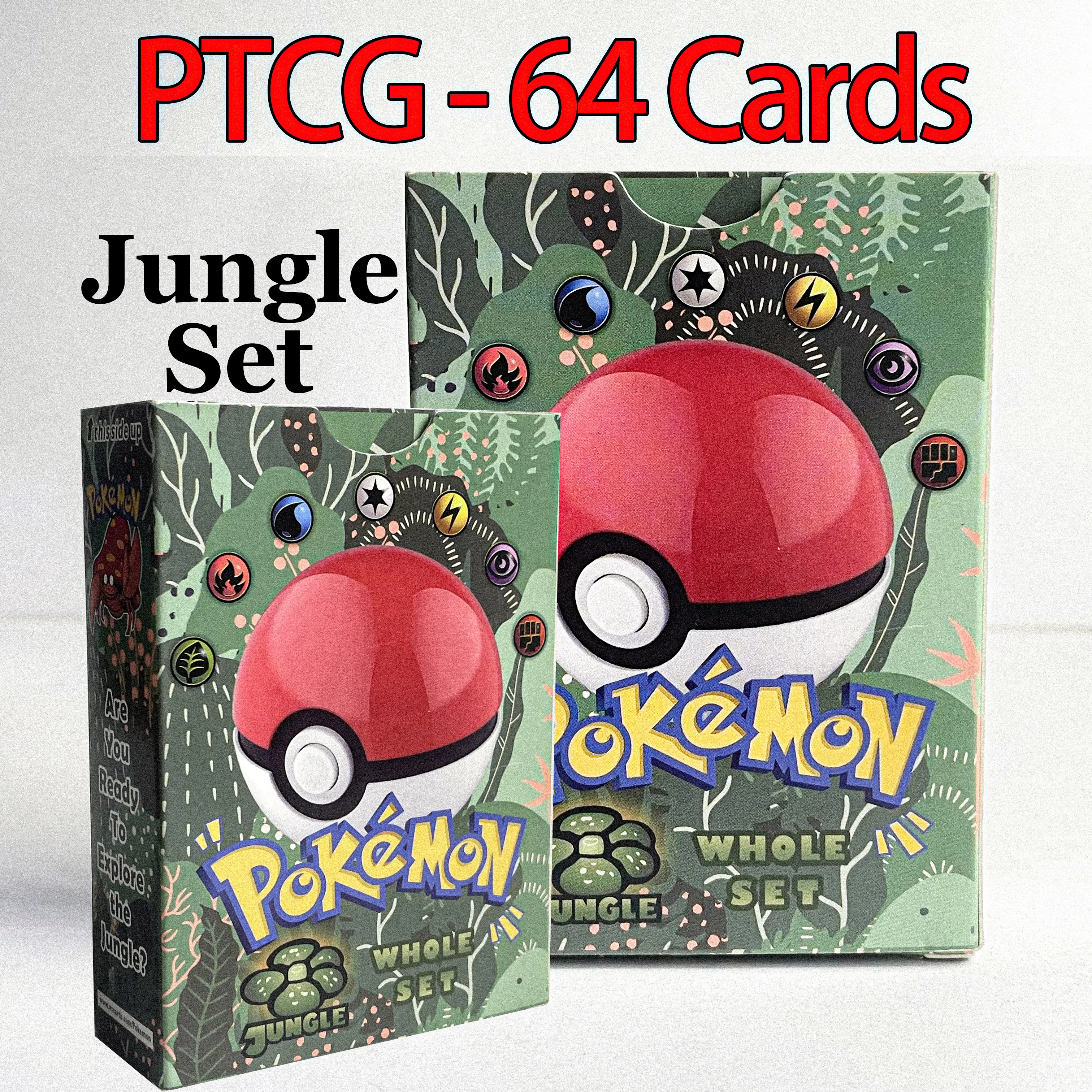 مجموعة كاملة من بطاقات PKM Proxy Team Rocket/Jungle/Fossil/Base-1/Base-2 مجموعة أساسية من بطاقات ألعاب التداول PTCG #4