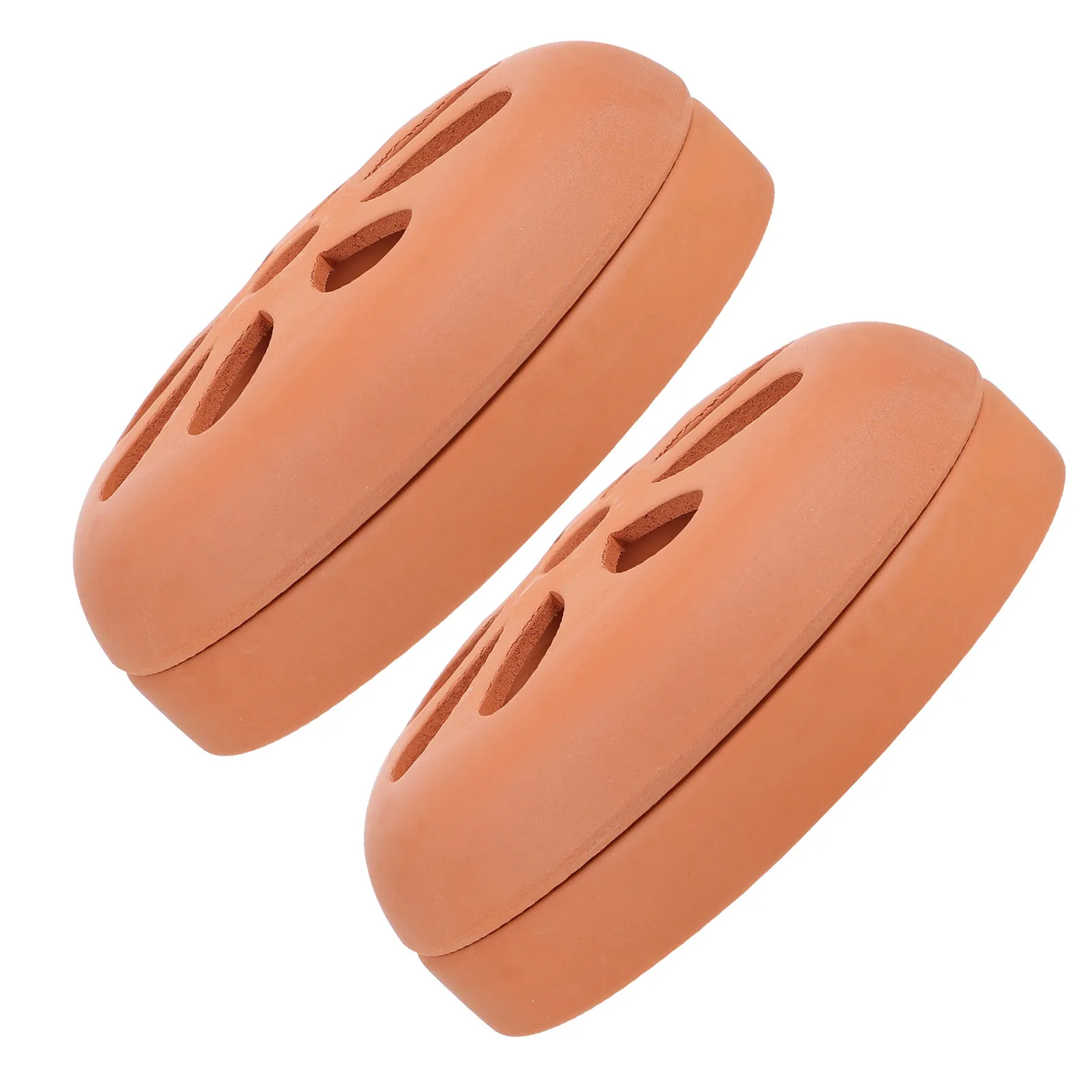 2Pcs Retro Simple Incense Holder Hollow Design Burner Portable Ceramic Fragrance Rack for Home Garden Campsite