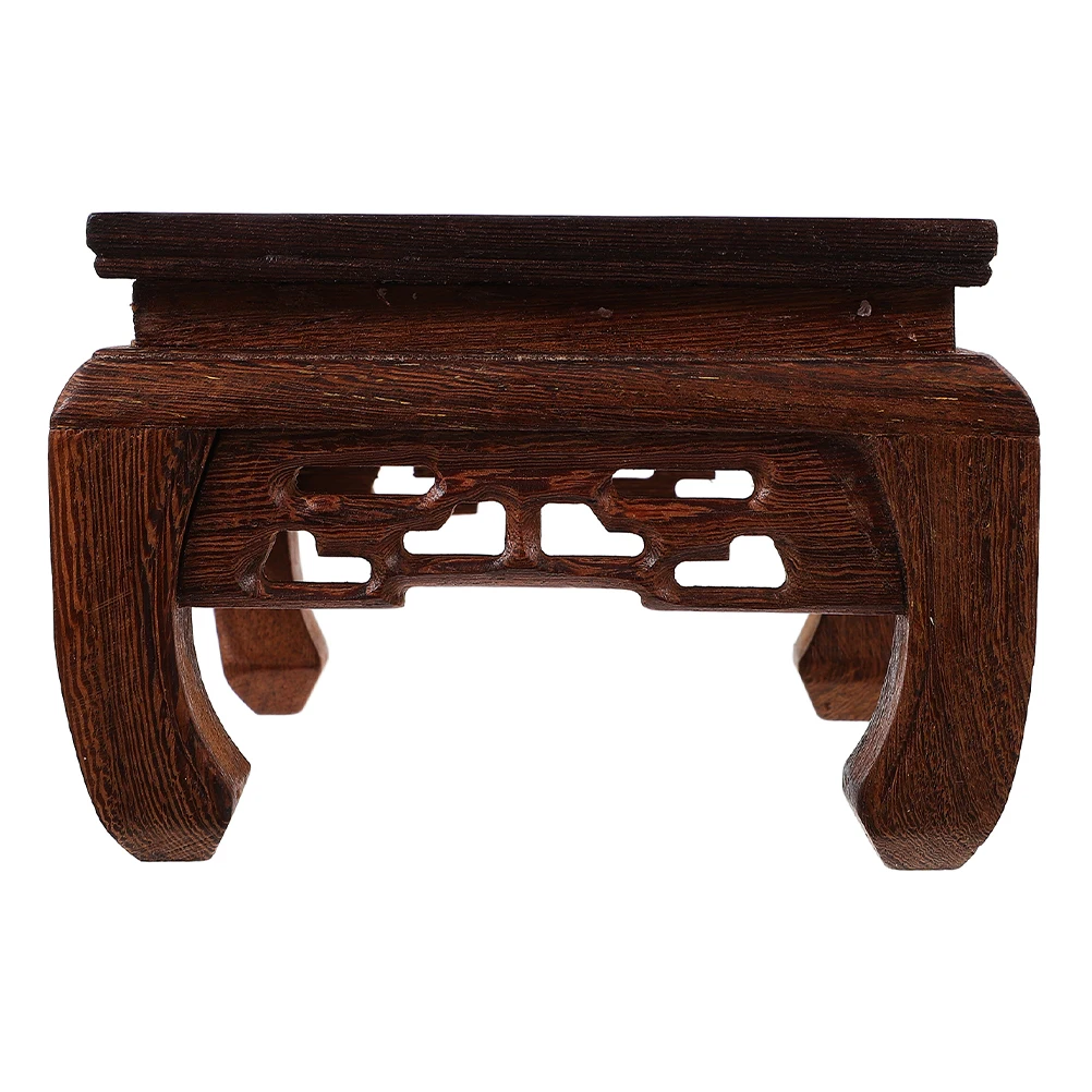 

Wooden Vase Square Pedestal Stand for Flowerpot Wood Display Base Craft Holder Plant Display Green Decor Indoor Stand