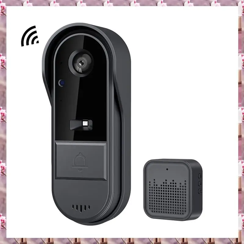 2025 Wireless Video Doorbell Camera With Chime Intelligent Video Bell Camera Intercom Doorbell Night Vision For Home Office,Wire